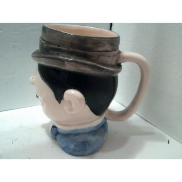 Quon Quon Mug Cup Toby Style Japan Figural Vtg 1981 Chaplin Mustache - Picture 4 of 6